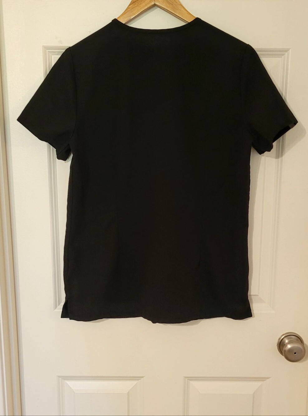 Black, Casma Scrub Top, Small - Picture 5 of 8